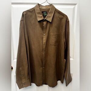 Van Heusen Camel Brown Men's Shirt  Size XXL  18-18.5